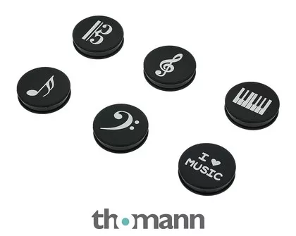 agifty Music Notes Magnets 6er Pack