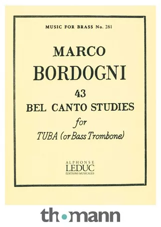 Alphonse Leduc 43 Bel Canto Studies Tuba