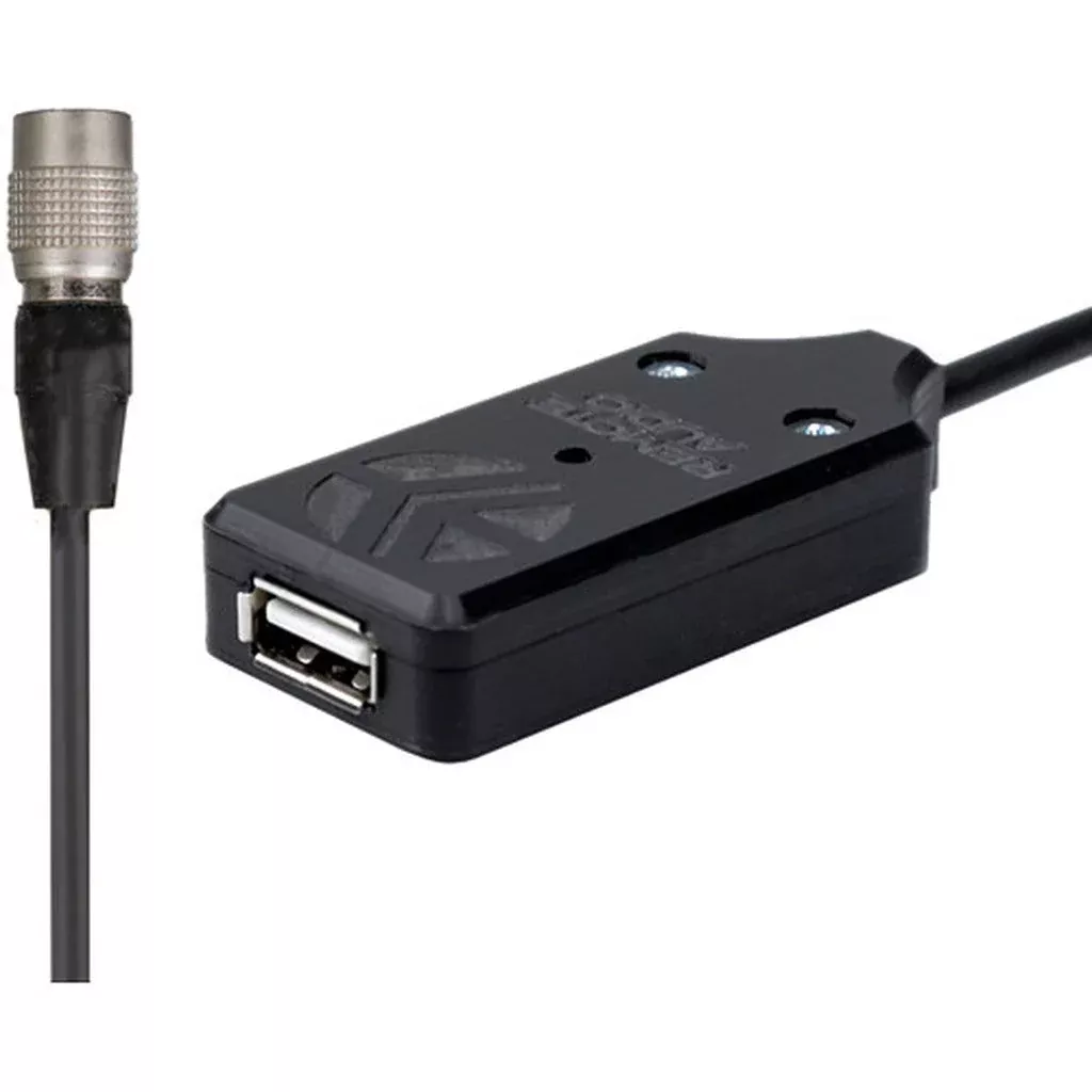 Remote Audio CAHIRUSB 4-Pin Hirose to USB 3A 5V Power Converter Cable 2 ft