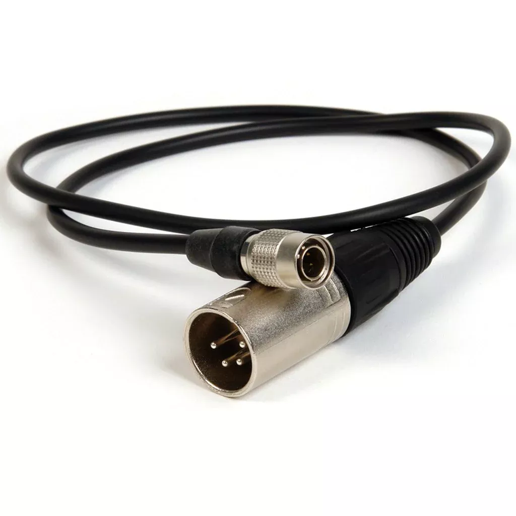 Remote Audio CAPWRX4HIR XLR4 Male to 4-Pin Hirose Male DC Power Cable 2 ft